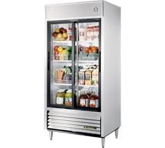 2 Glass Doors  Static cooling Reach-In Refrigerator